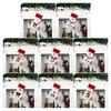 3D Christmas Stocking Santa Snowman Reindeer Cat Dog Pattern Traditional Holiday Hanging Stocking Fireplace Decor