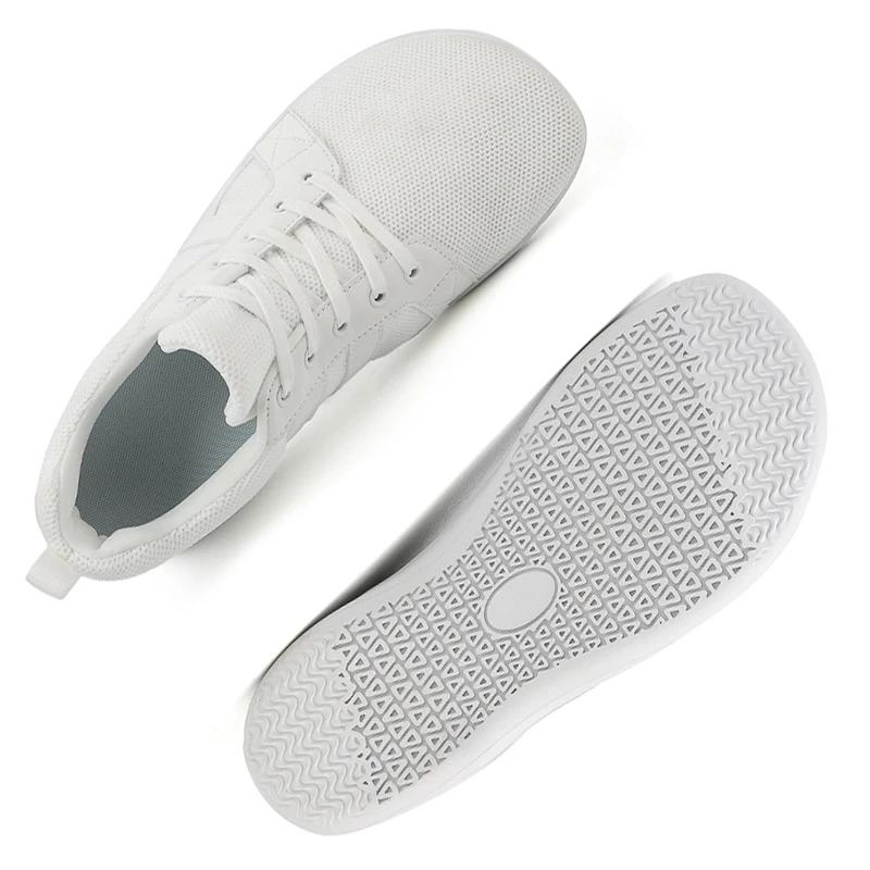 New Men's Wide Minimalist Barefoot Sneakers Unisex Minimalist Artificial Sneakers Lightweight Adjustable Slip On Walking Shoes