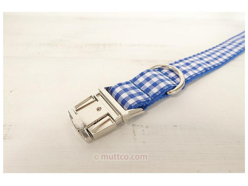 Blue Plaid Dog Collar - Unique Personality Pet Accessory