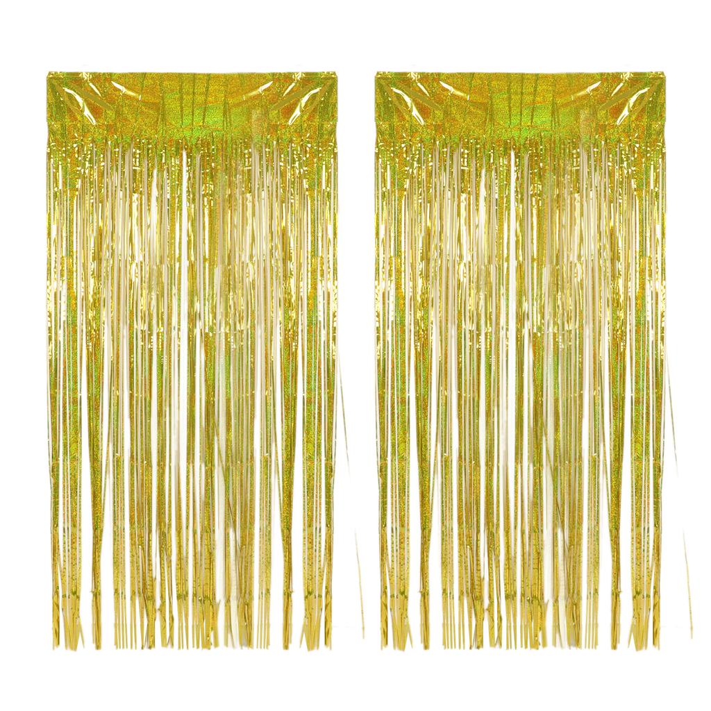 2 шт. фольгированная бахрома занавеска бахрома фон для свадьбы помолвки девичника дня рождения вечеринки сцена D