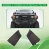 1Pair Car Front Bumper Filler Plate Cover 52513-35100, 52512-35100 For Toyota FJ Cruiser 2007-2014 Fender Corner Trim