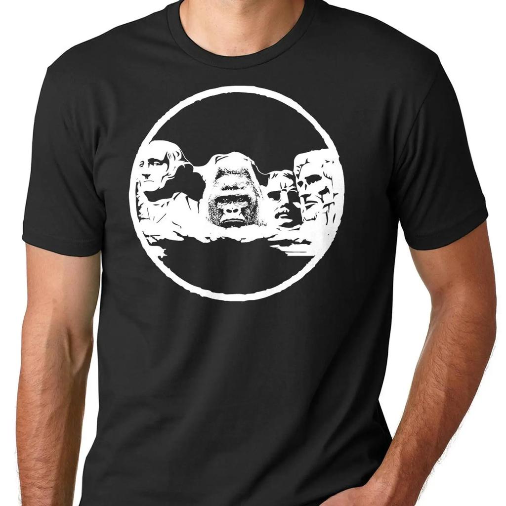 Harambe Mount Rushmore T Shirt Meme Vintage Slightly Comfortable Homme Designer Clothes Stylish Graphic Casual