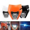 For KTM Motorcycle Headlight Plate 12V/5A Motocross Enduro Mask Motocross Headlamp  Outdoor
