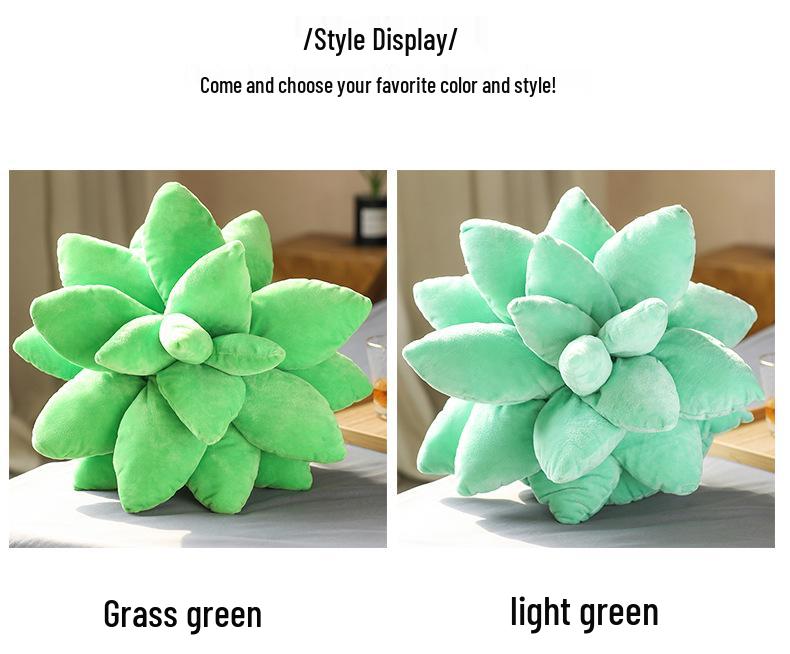 Succulent Plant Plush Pillow - Soft Doll Cushion Gift