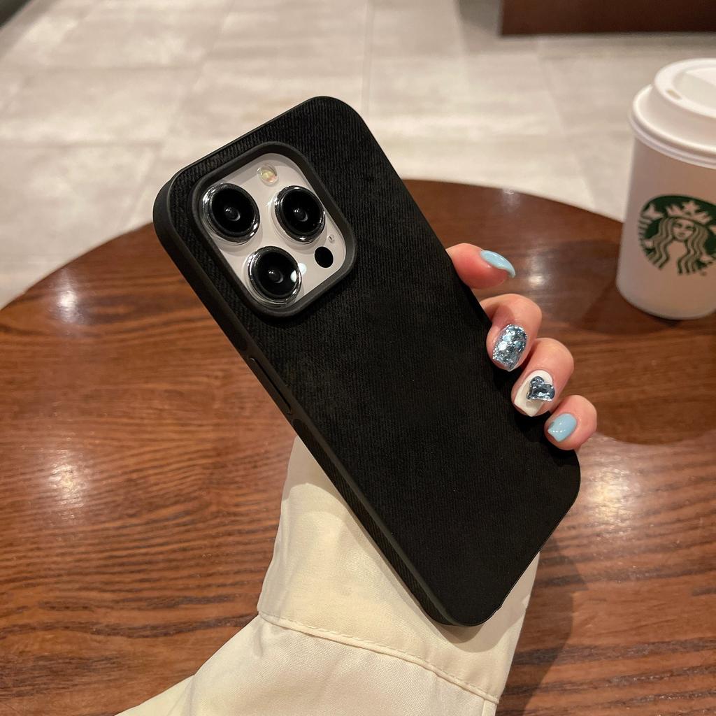 Роскошный матовый чехол из мягкой кожи для iPhone 15 14 13 12 11 Pro Max Защита камеры Ударопрочный силиконовый чехол