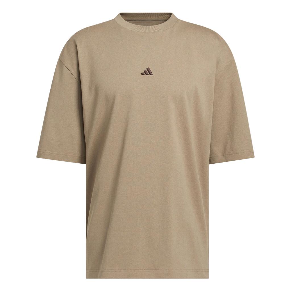 adidas Баскетбольная однотонная футболка свободного кроя с круглым вырезом и коротким рукавом Унисекс Топы KR2094
