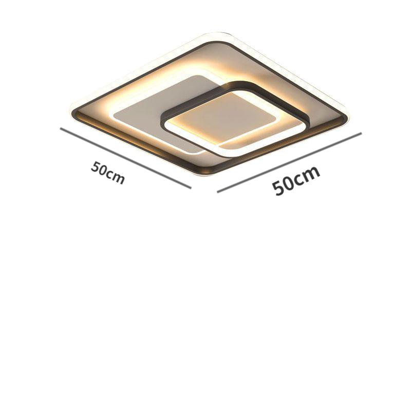 Светодиодные светильники для гостиной, потолочные светильники, минималистичные и современные новые светильники для спальни, книжные комнаты, квадратные светильники