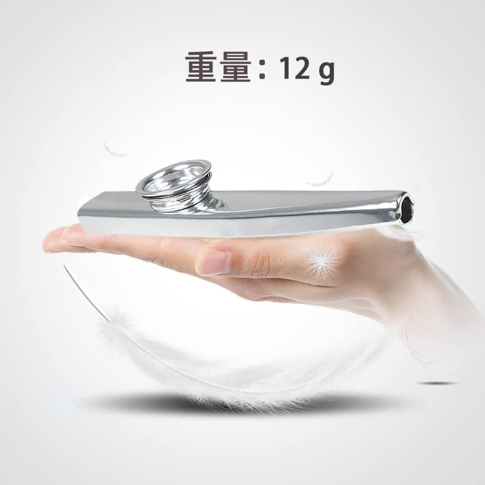 SensaBliss 3 Kazoo Instruments Metal Kazoo Plated Kazoo with 3 Vibrating Membranes Kazoo Instrument for Music Lovers Wind Instrument (Green, Gold,