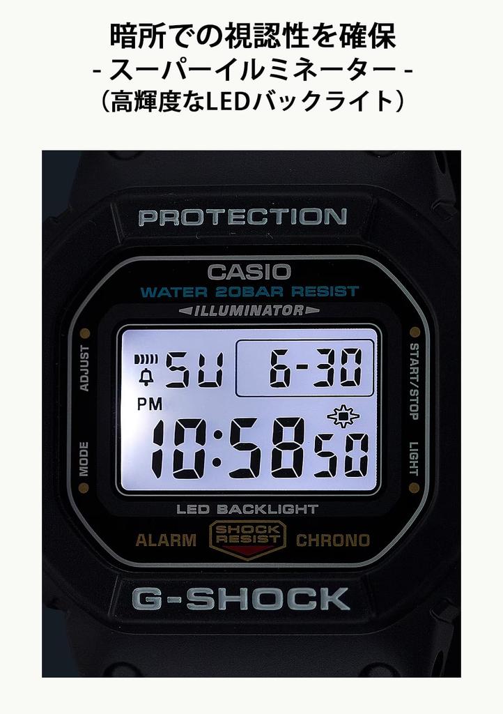 Мужские часы Casio Black G-Shock DW-5600UE-1JF,