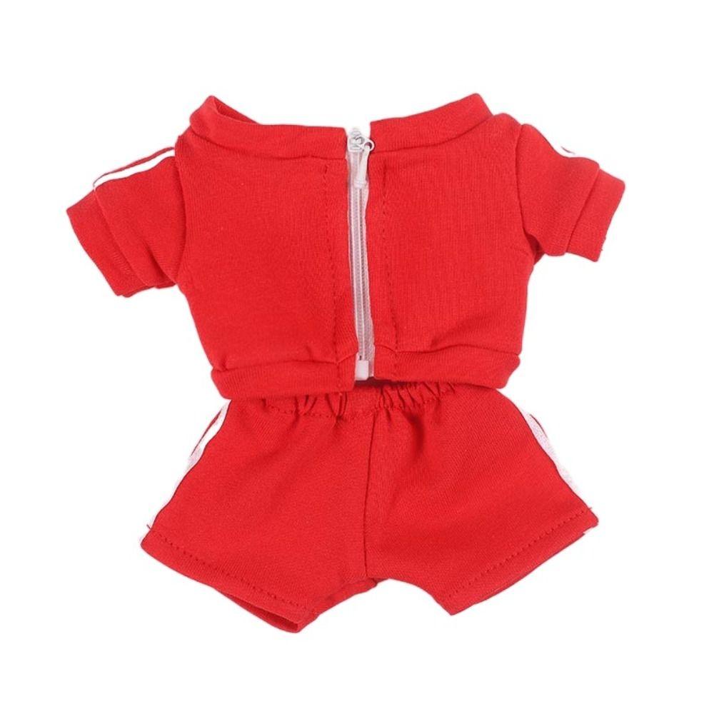 Dressing Game Cotton Stuffed Mini Sports Suit 20CM Doll Sportswear Dolls Clothes Topcoat Trousers