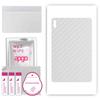 apgo Protective Skin Sticker for the Back Compatible with Huawei MatePad, Wrap Film, Foil, Vinyl - Pattern Transparent Carbon