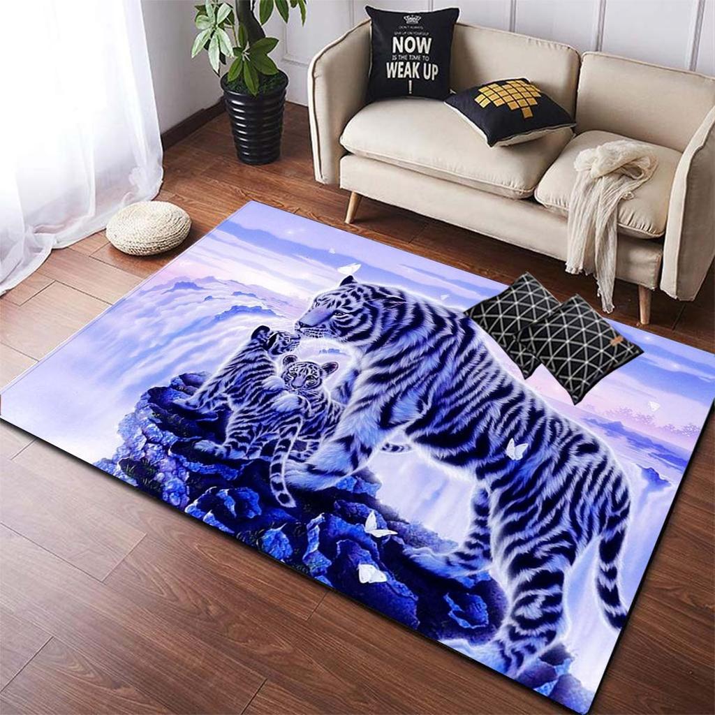 Ковры с принтом тигра, коврики с животными, напольные коврики, коврики и ковер для дома, гостиной, современный прямоугольный ковер