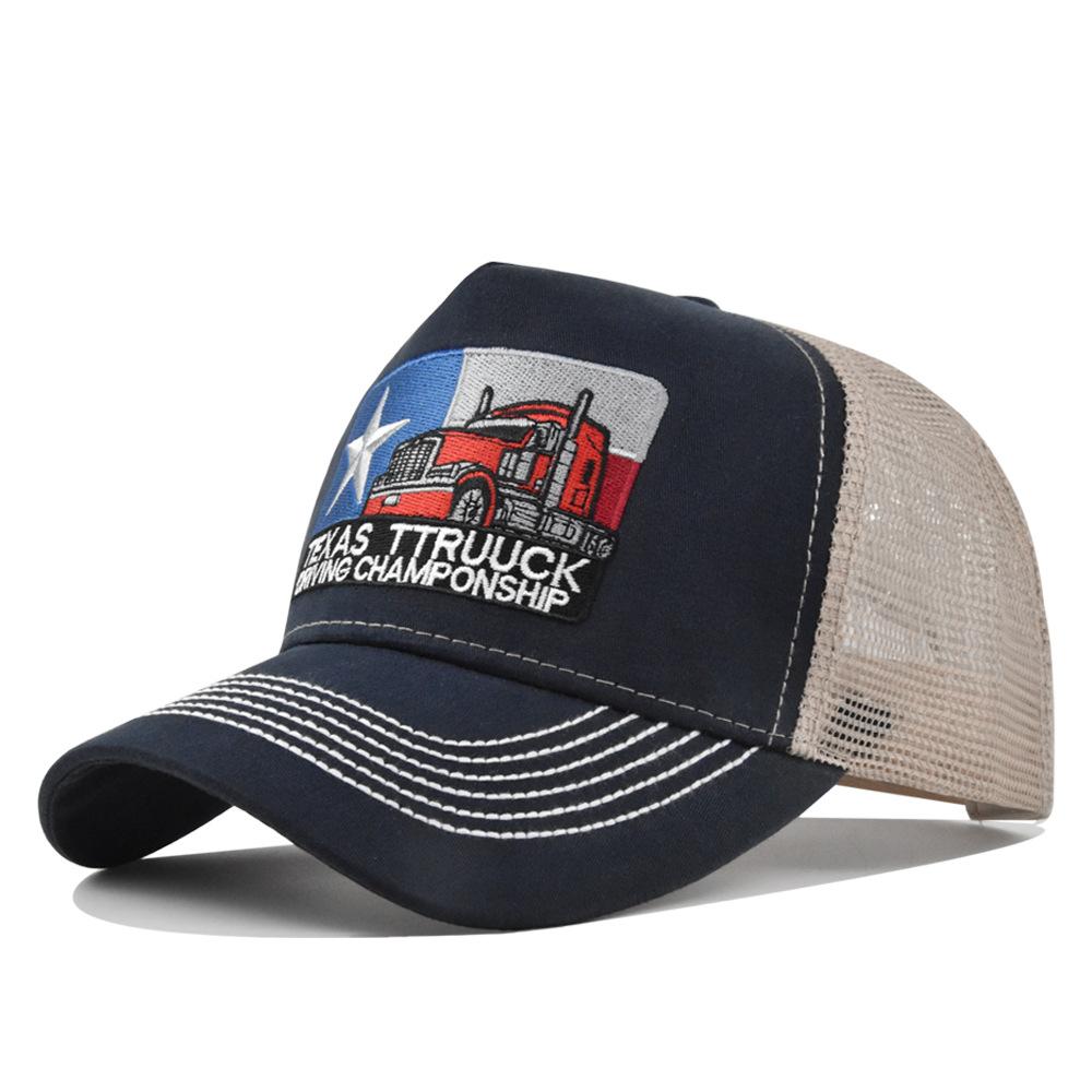 Unisex Baseball Cap Texas Embroidered Stitching Stitched Trucker Hat Mesh Hat Cap For Men Women Breathable Streetwear Summer Outdoor Trucker Cap