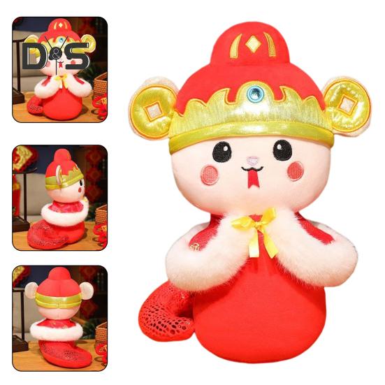 2025 год змеи плюшевая кукла китайский зодиак чучело новогодний талисман игрушка праздничные змеи плюшевые игрушки для весеннего фестиваля