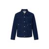 Levis Dunhuang Series Ss23 Solid Color Polo Collar Single Breasted Long Sleeve Denim Jacket Men Jacket Dark-Blue A7782-0000