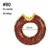 Inflatable Donut Swimming Ring Safe Pool Float Summer Outdoor Activitives Party Eco-Friendly Cute Kids Adult Swimming Circle