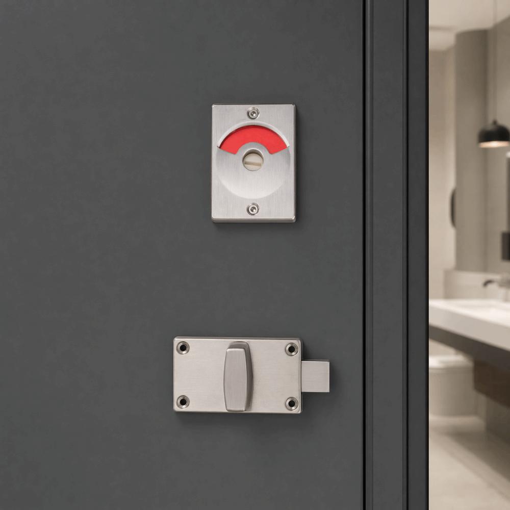 Durable Privacy Door Lock Stainless Steel Door Bolt Latch Door Indicator Lock Public Restroom