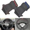 Car Styling Steering Wheel Cover Leather Trim For VW Golf 4 MK4 1998 1999 2000 2001 2002 2003 2004 Passat B5 1996 1997- 2005