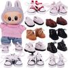 3.8cm Doll Canvas Leather Shoes For Labubu 17cm Doll Clothes Accessories Girl's Toys Gift