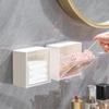 Настенные коробки для хранения ватных дисков, пылезащитный органайзер для ванной комнаты, держатель для ватных палочек, косметики, ювелирных изделий