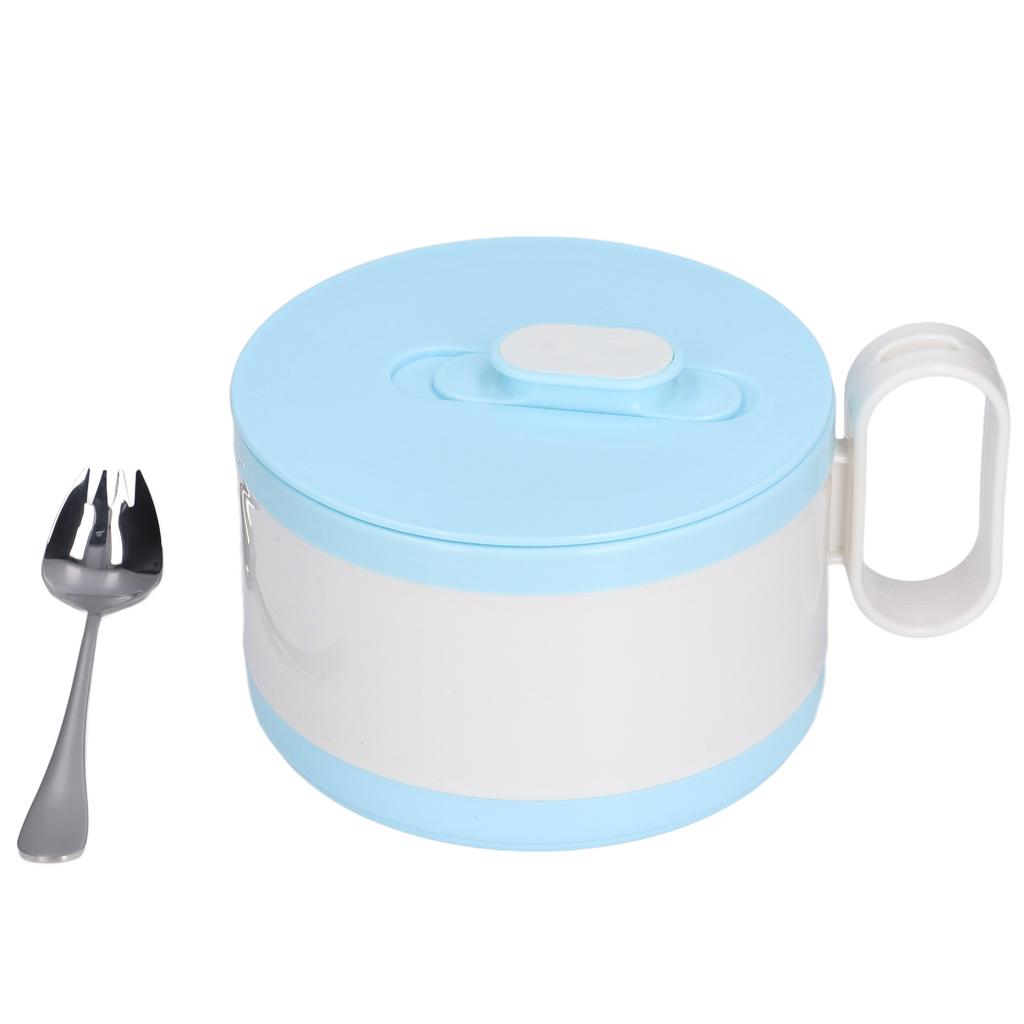 Stainless Steel Ramen Bowl Double Insulation Instant Noodle Bowl with Lid for Office Worker
