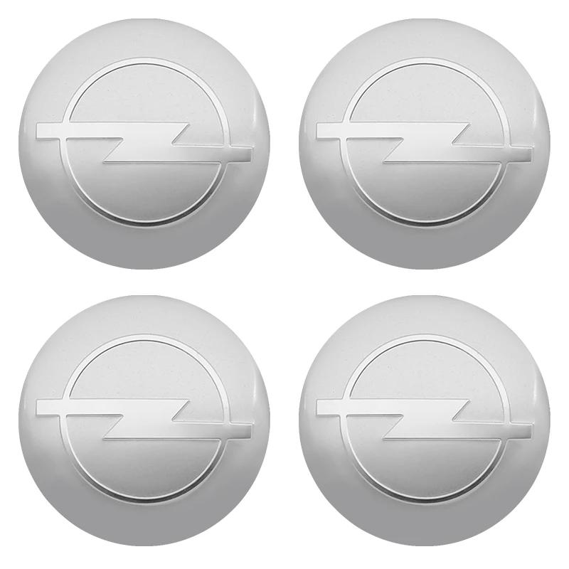 4pcs Car Wheel Center Covers Badge Sticker Stickers For Opel Corsa Astra Insignia Vectra Zafira Meriva Mokka Grandland Vivaro
