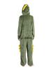 Dorawithme Crocodile Kigurumi Pajamas for Adults, Loungewear, Animal Cosplay Costume, Halloween, Christmas, Unisex (XL)