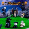 Halloween Figurine Decorations Micro Landscape Ghost Mini Pumpkin Skeleton Ghost Skull Ornament Resin Day Of The Dead Ornaments