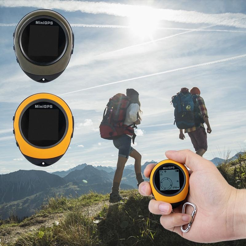 Small Pocket GPS Tracker Compass Location Finder Navigation Receiver USB Charge