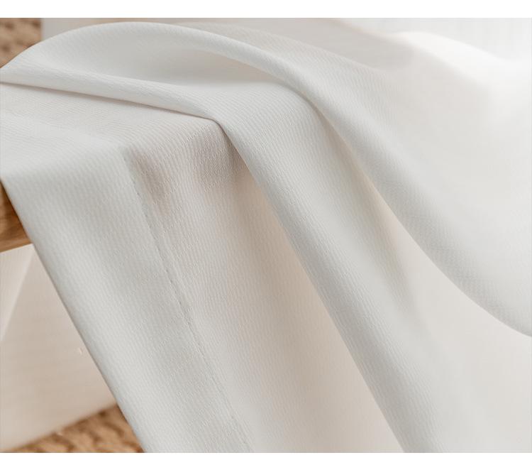 Устойчивые к царапинам занавески для балкона Phantom Light Luxury White - полупрозрачные и утолщенные для спален и эркеров