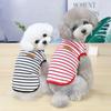Summer Striped Dog T-Shirt Breathable Puppy Dog Clothes Vest for Small Medium Dogs Pet Cats Pug Apparel Costumes XS-XXL