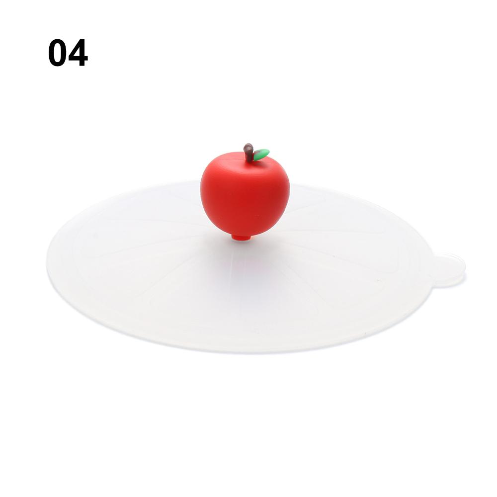 Cute Tea Coffee Lids Reusable Silicone Cup Cover Leakproof Dustproof Suction Cup Cover