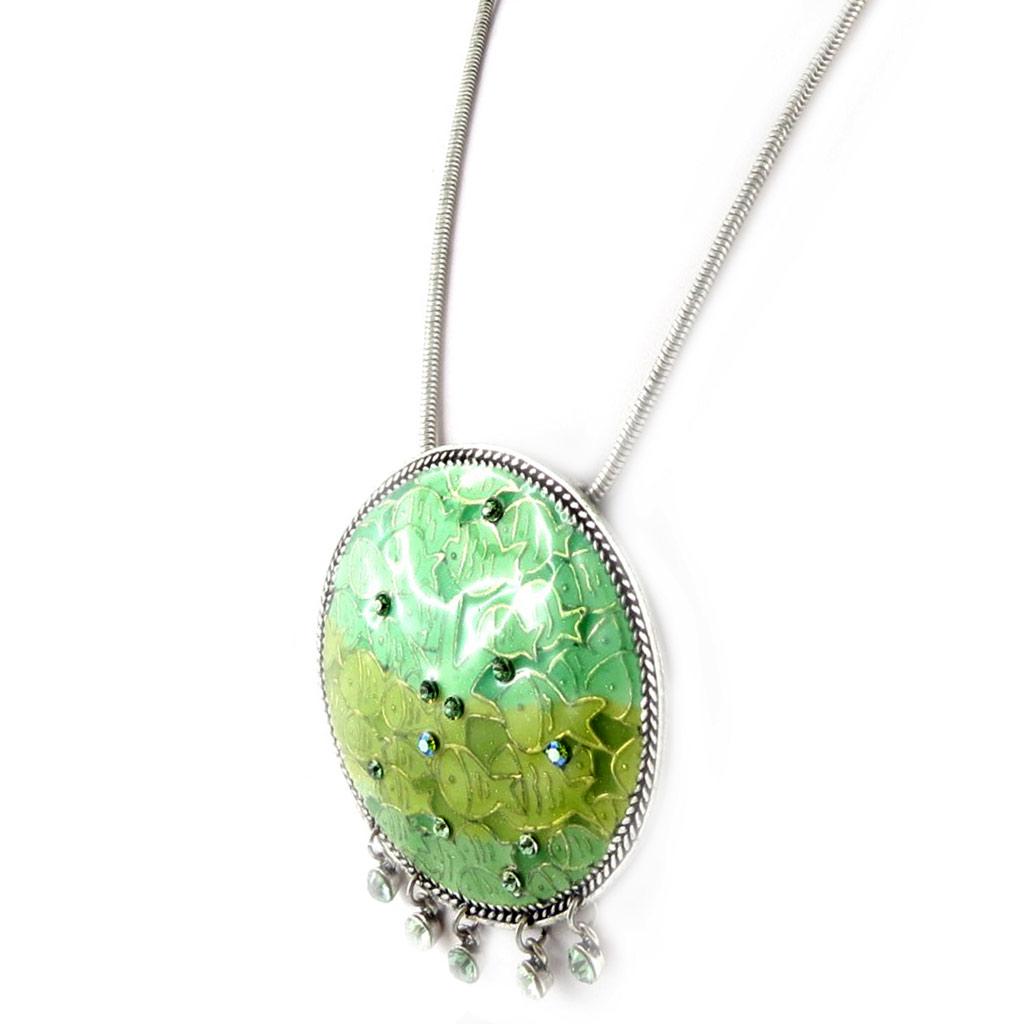Les Trésors De Lily [E0680] — Зеленое дизайнерское колье «Таласса»