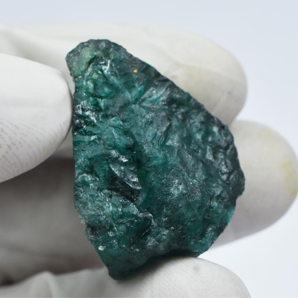 Natural Emerald Green Rough Uncut 55.80 Ct Earth Mined Loose Gemstone CERTIFIED