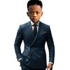 Boys Suit 2 Pieces Blazer Pants Double-Breasted Notch Lapel Jacket Slim Fit Casual Tuxedos For Wedding