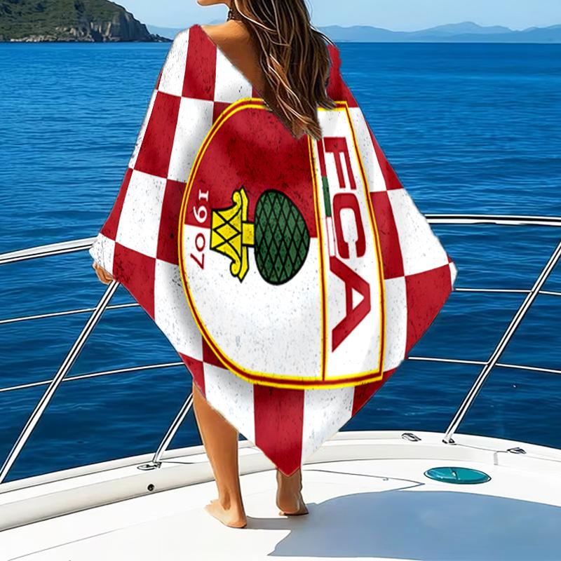 Augs-burg Crest Beach Towel - Soft, Absorbent Microfiber, Lightweight, Ideal for The Beach, Parties, Travel, Camping fan gifts