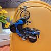 Keychain Pendant Motorbike Charm Zinc Alloy Anti-Detachable Hook Keyring Backpack Accessory Decompression Tool
