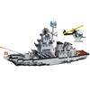 Assembled Building Blocks 112 Cruiser Aircraft Carrier Boy Military Assembly Model Toy Gifts