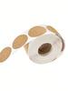 With One Roll In Hand, You Can Pack Without Any Worries! This Value-for-money Roll of 500 Kraft Paper Stickers Is Specially Des
