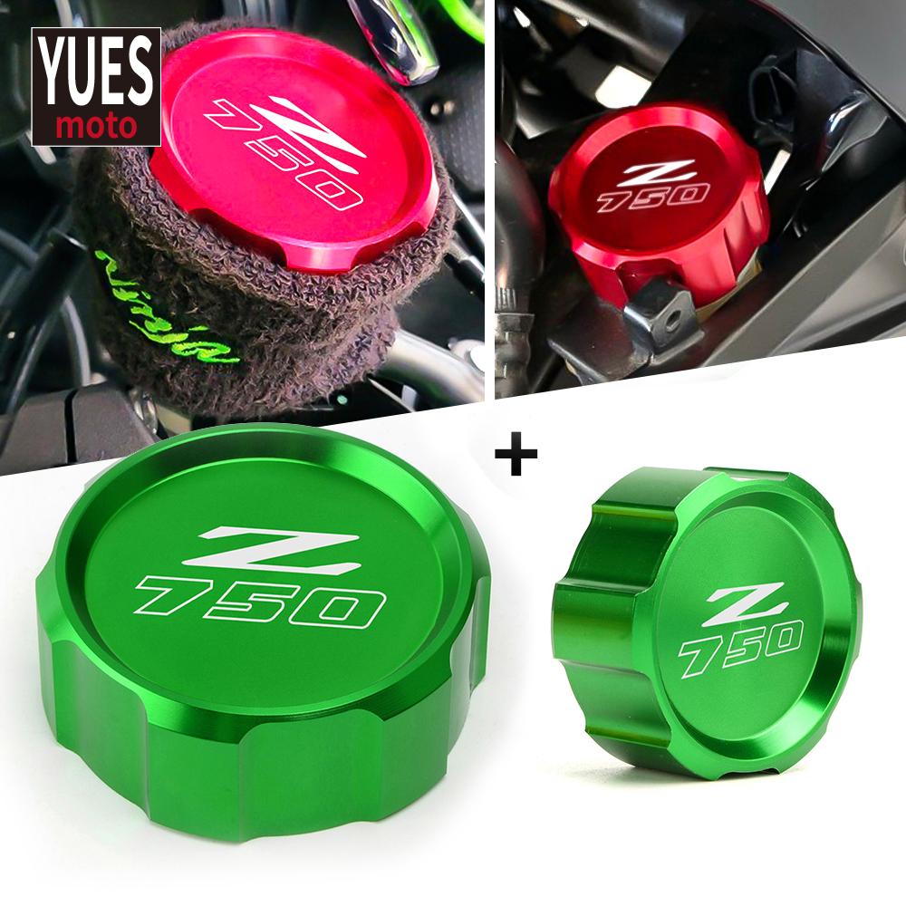 Аксессуары для мотоциклов, красная передняя и задняя крышка главного резервуара цилиндра для Kawasaki Z750 Z 750 2007-2012 2008 2010