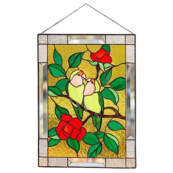 Yousheng Bird Настенная художественная подвеска для украшения дома широко использует витражные акриловые оконные завесы Товары для дома