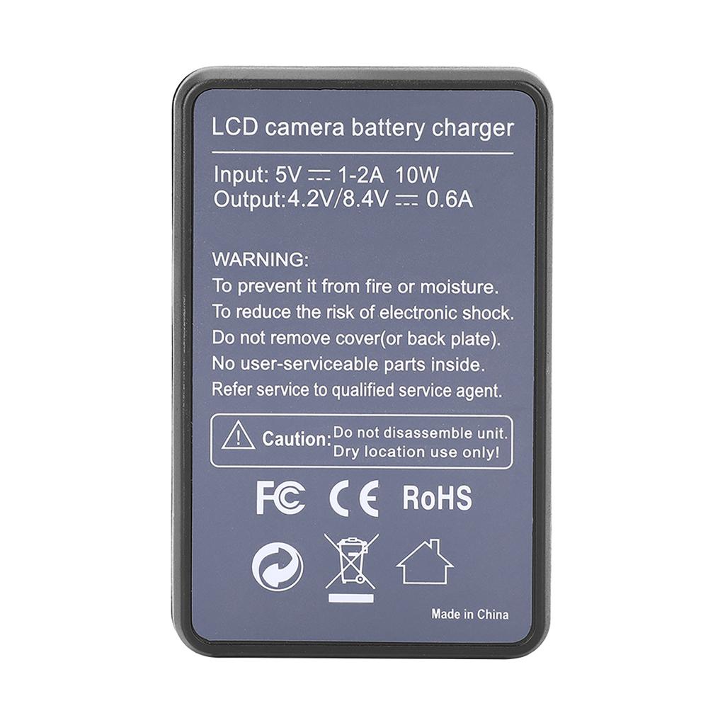 LP-E17 Battery Charger Single Slot USB Charging with LCD Screen for Canon EOS M3 M5 M6 760D