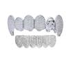 Позолоченные Клыки Черепа Grillz – Полностью Алмазные, Шесть Зубов, Стиль Хип-Хоп Клуб