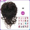 Synthetic Hair Bun Chignon Messy Curly Hair Band Elastic Scrunchy False Hair Pieces For Women Hairpins Black Brown