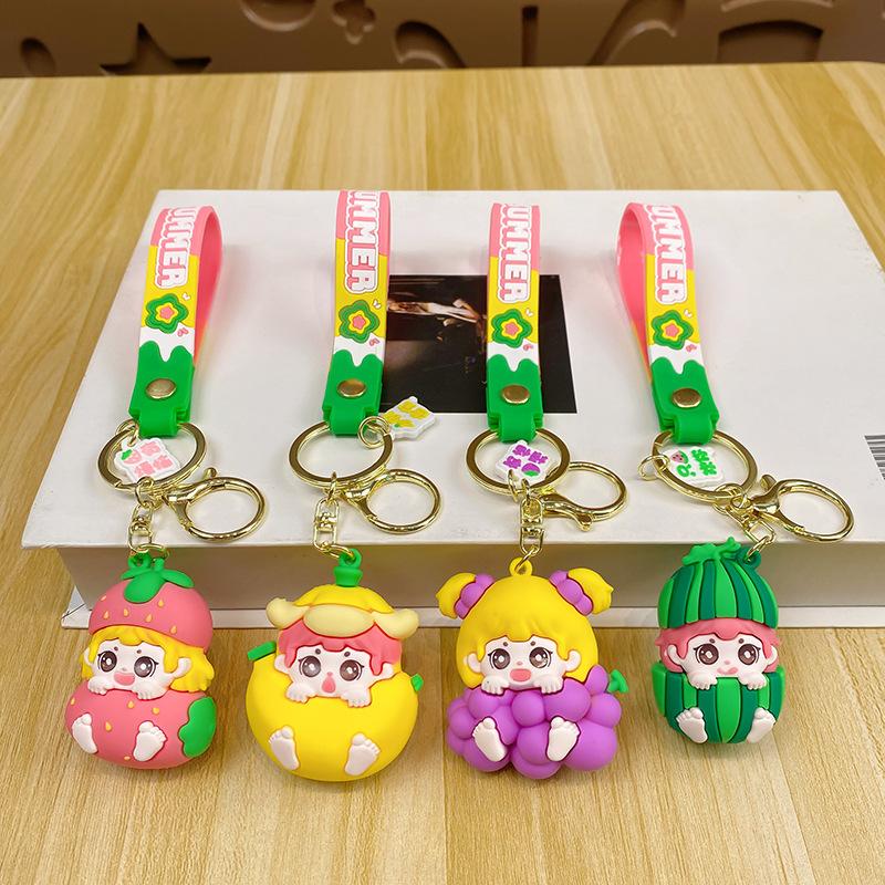 Новая летняя серия «Фруктовый малыш» Силиконовый брелок Милый кулон на сумку для девочек Подарки