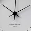 Georg Jensen Henning Koppel 22 см Серебряные часы с белым циферблатом, Прибл.. Диаметр 22 см, 3587574