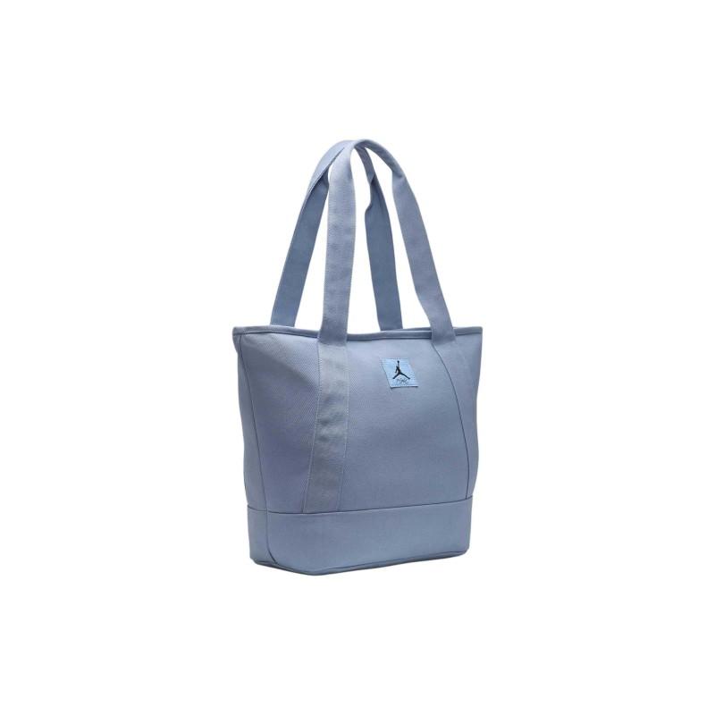 Jordan Recycled Cotton Tote Bag, Shopping Bag, Shoulder Bag, Handbag Unisex Blue Gray Jordan WA0731-B18