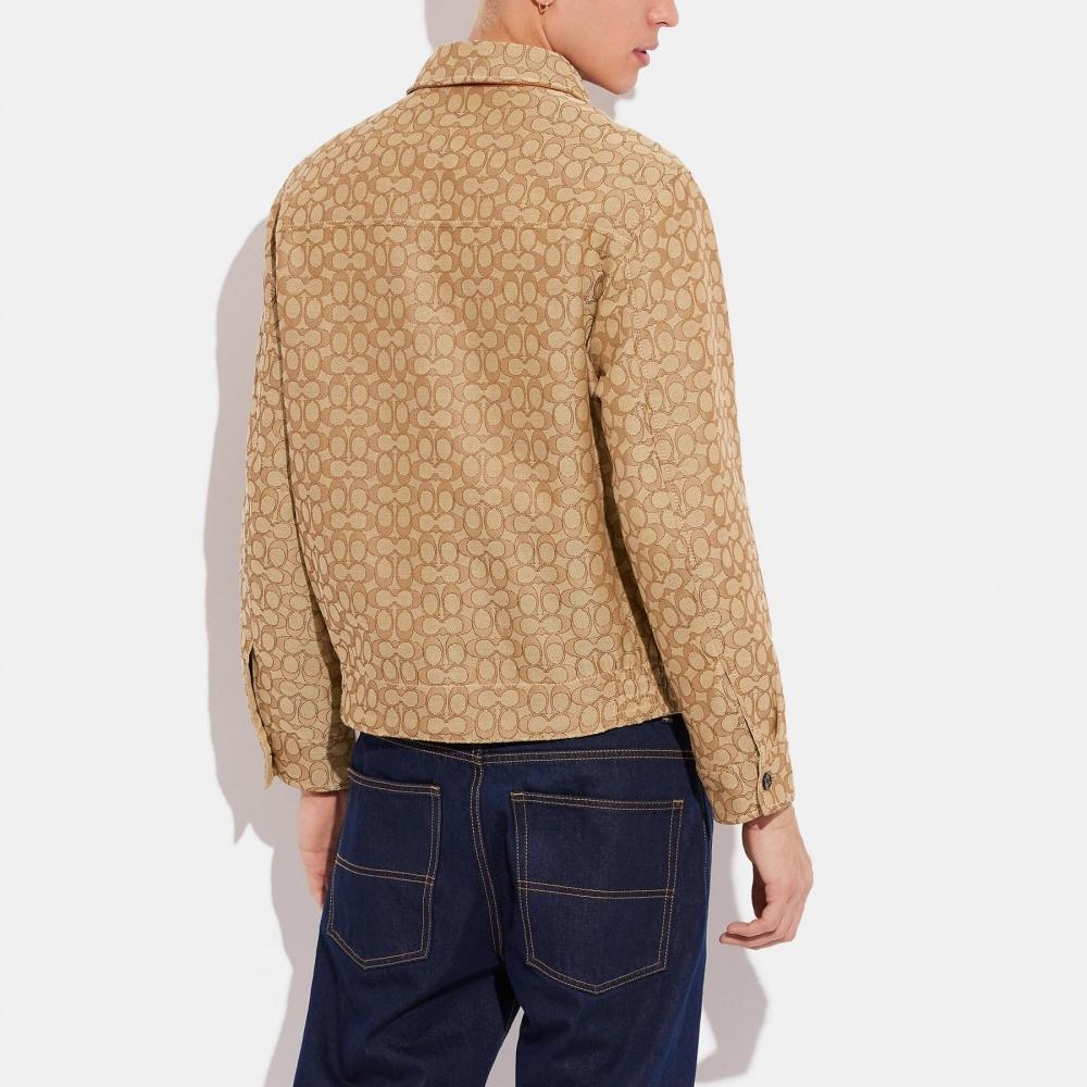 Coach Куртка двусторонняя Heritage Tan Signature Beige