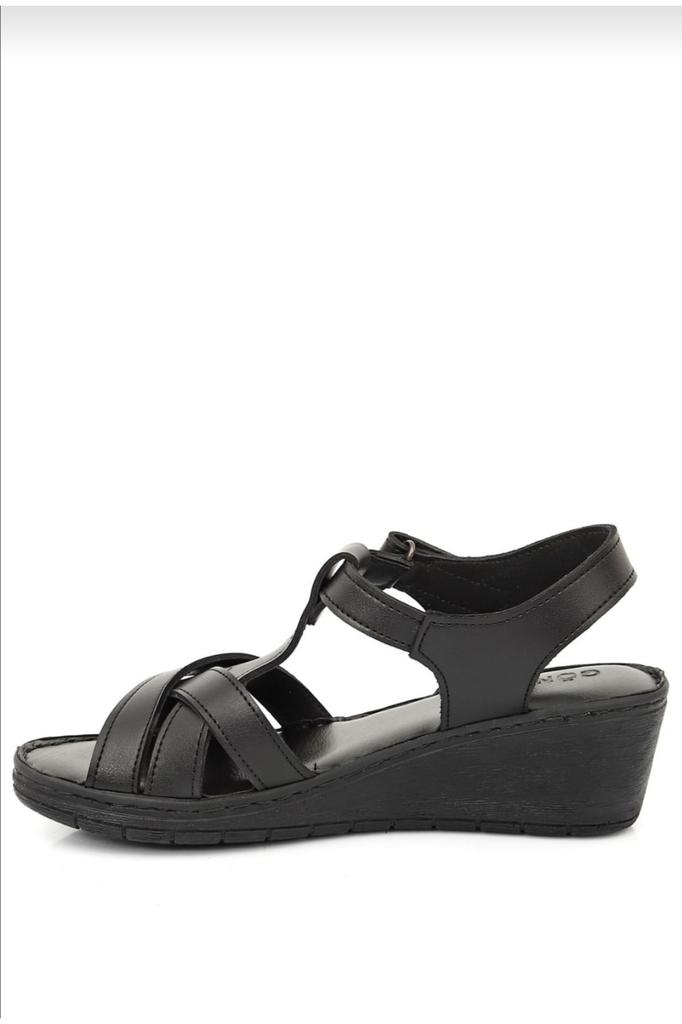 Женские повседневные сандалии Черная летняя обувь 