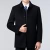 Мужское двухстороннее шерстяное пальто зимнее утолщенное съемное пуховое кашемировое пальто шерстяное пальто с лацканами